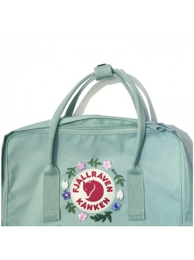 Fjallraven Kanken –  Mint Green / Sakura and Leaf 